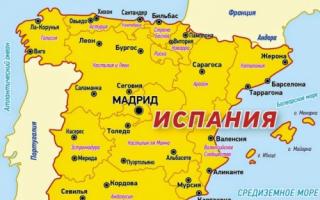 New map of Mallorca with attractions in Russian: All the beautiful places Map of Mallorca with attractions in Russian